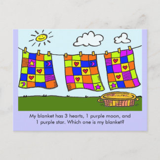Which One is My Blanket? Postkarte