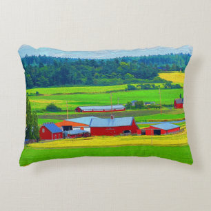 Whidbey Island Red Barn Accent Pillow Dekokissen
