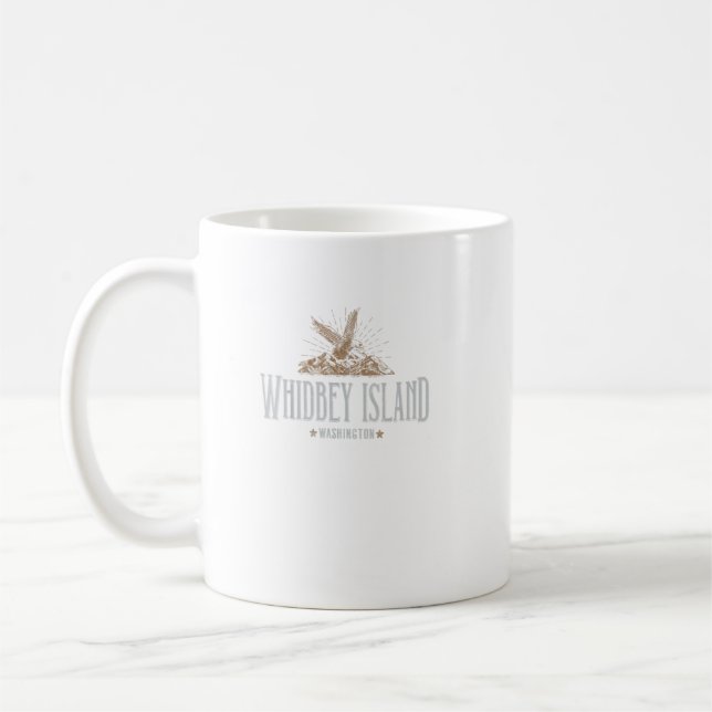 Whidbey Island Washington Mountains Wanderung Eagl Kaffeetasse (Links)