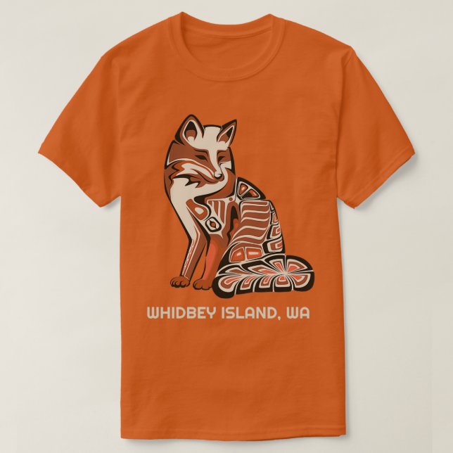 Whidbey Island Washington Native American Tribal F T-Shirt (Design vorne)