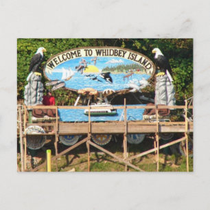 Whidbey Island Willkommen Postkarte