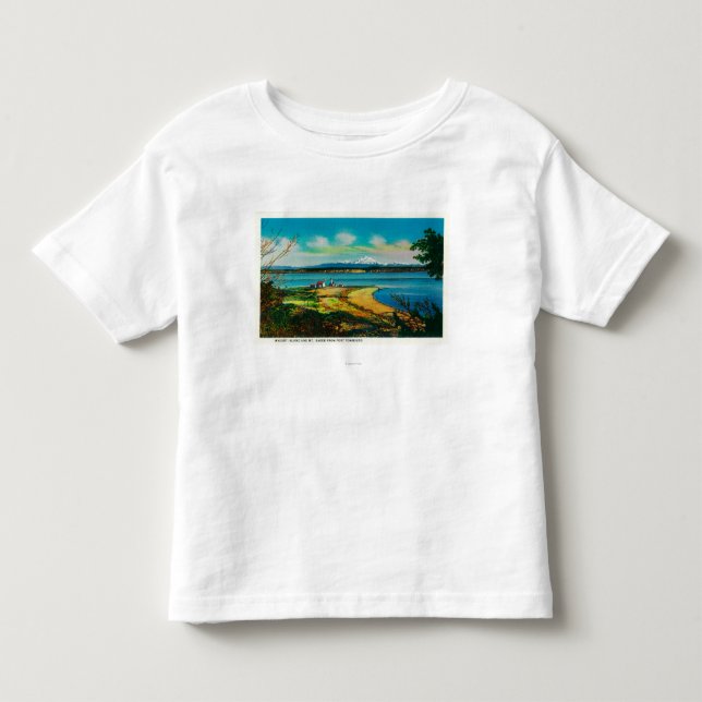 Whidby Insel und Mt.-Bäcker vom Hafen Townsend Kleinkind T-shirt (Vorderseite)