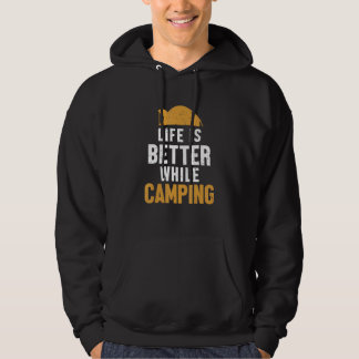 While Camping Campgrounds Glamping Camping Hoodie