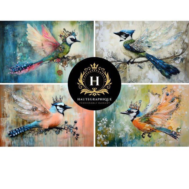 Whimisky Birds Collage Decoupage Seidenpapier (Von Creator hochgeladen)