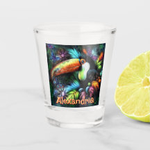 Whimsical Abstract Toucan Bird Personalized