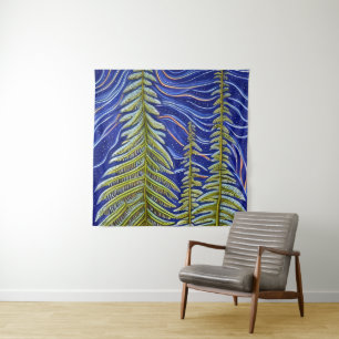 Whimsical Abstrakt Evergreens Wandteppich