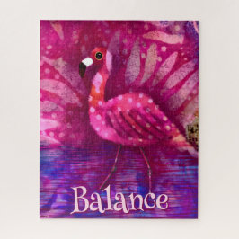 Whimsical Abstrakt Pink Flamingo Personalisiert