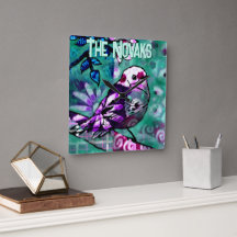 Whimsical abstraktes Vogel-Blumen-Personalisiert