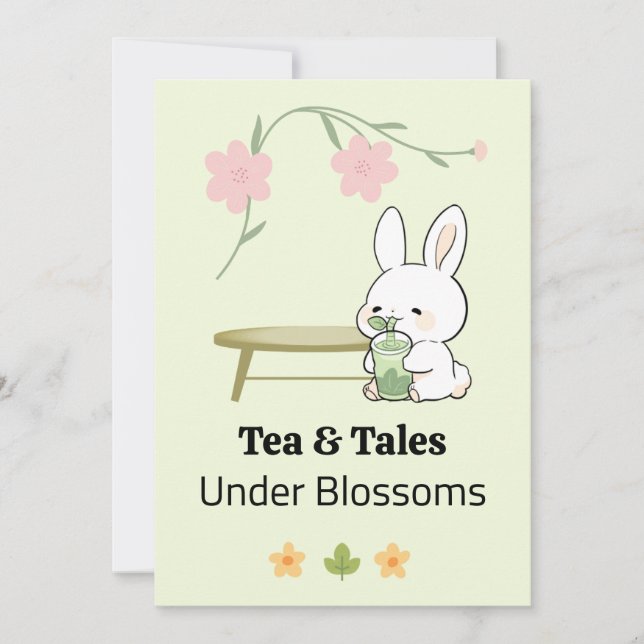 Whimsical Afternoon invitation Einladung (Vorderseite)