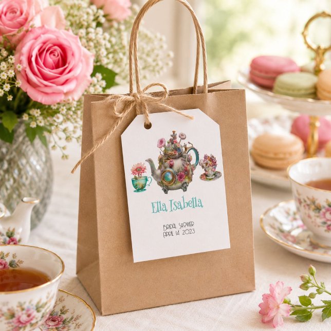 Whimsical Afternoon Tea Party Geschenkanhänger (Von Creator hochgeladen)