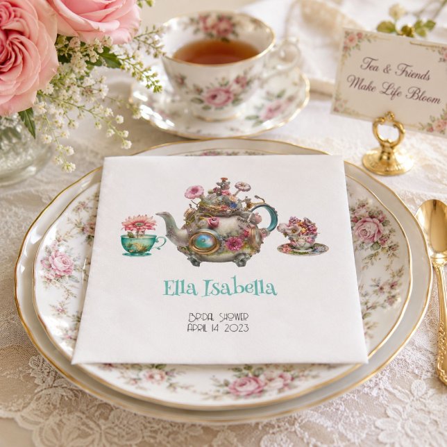 Whimsical Afternoon Tea Party Serviette (Von Creator hochgeladen)