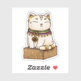 Whimsical ägyptische Katze Gott Bastet Aufkleber