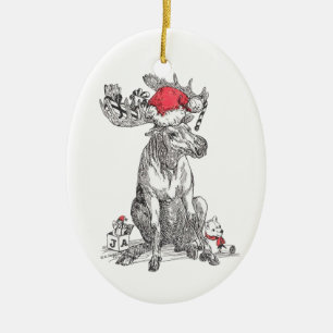 Whimsical Alaska Wildlife Weihnachten Keramik Ornament