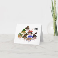 Whimsical Albern Ladys and Flip Flops Card