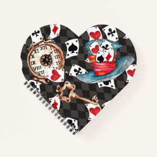 Whimsical Alice im Wunderland Laptop-Hülle Notizbuch