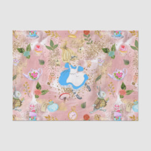 Whimsical Alice's Adventures in Wunderland Spaß Seidenpapier