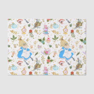 Whimsical Alice's Adventures in Wunderland Spaß Seidenpapier