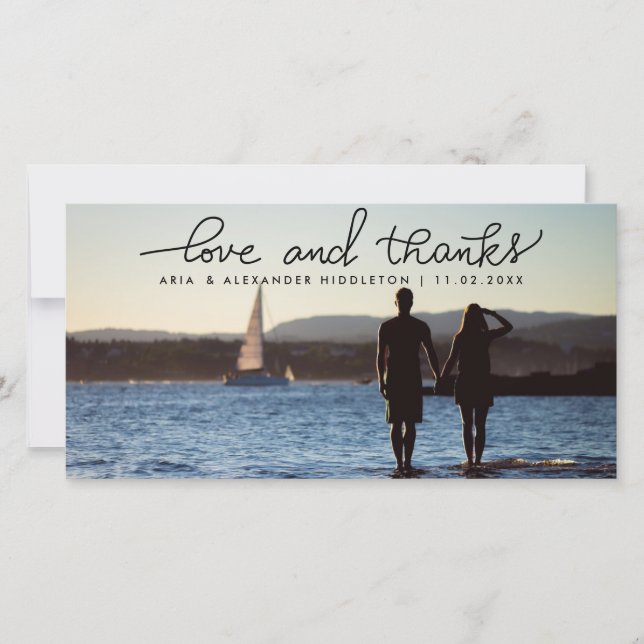 Whimsical Amour Et Merci Mariage manuscrit (Devant)