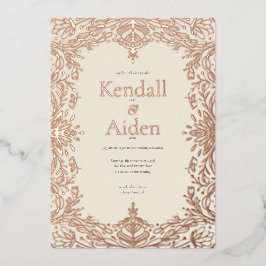 Whimsical and Elegante Rose Folieneinladung