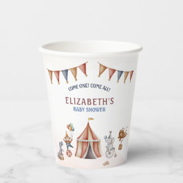 Whimsical Animals Circus Party Babydusche Pappbecher