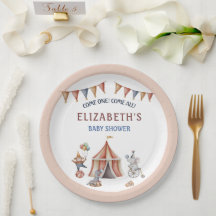 Whimsical Animals Circus Party Babydusche