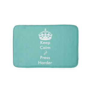 Whimsical Aqua Behielt Calm Toilettenmatte Badematte