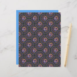 Whimsical Aries Astrologie Mandala Art Deco Fans