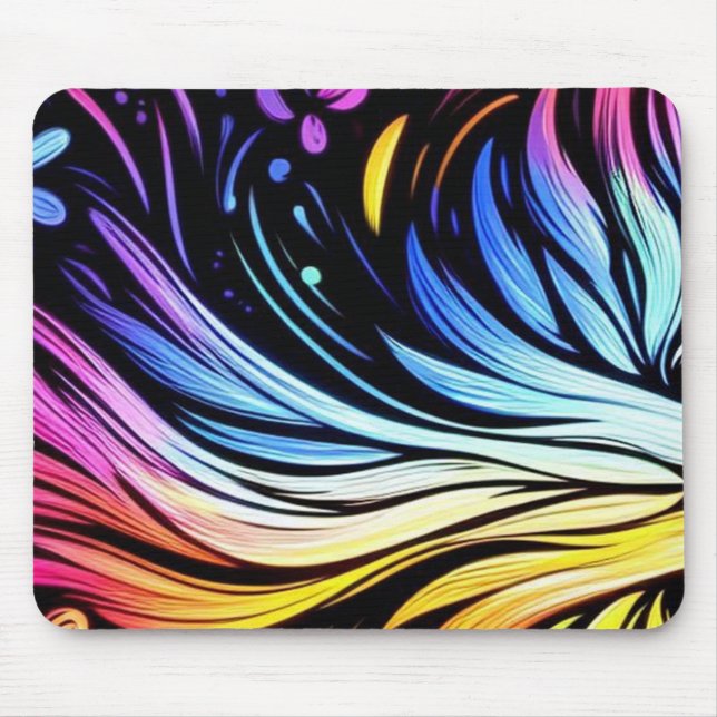 Whimsical Art on a Thick Cushioned Mousepad (Vorne)