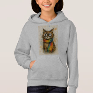 Whimsical Artistic Cat Girls Kapuzenpullover - Lus Hoodie