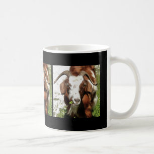 Whimsical Artistic Portrait of a Goat Grazing Kaffeetasse