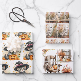 Whimsical Assortiment Herbst, Herbstumpfpapier Geschenkpapier Set