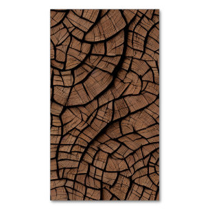 Whimsical Atemberaubende Holztextur Graphic Magnetische Visitenkarte