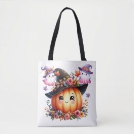 Whimsical Autumn Pumpkin Hexendesign Tasche