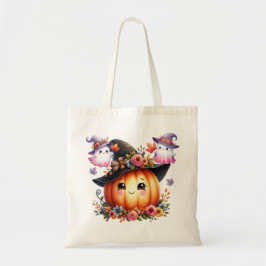 Whimsical Autumn Pumpkin Hexendesign Tragetasche