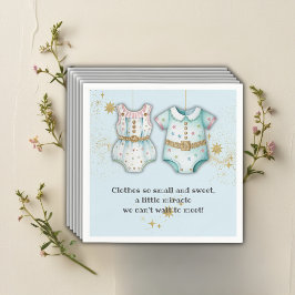 Whimsical Baby Clothes Gender Neutral Baby Dusche Serviette