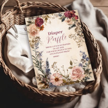 Whimsical Baby in Bloom Wildblume Diapper Raffle