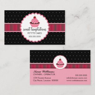 Whimsical Bakery Cupcake Visitenkarte