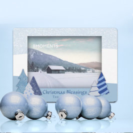 Whimsical Bäume Weihnachtsfotokarte Feiertagskarte