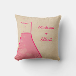 Whimsical Beaker Kissen, rosa Kissen