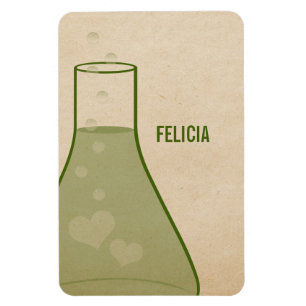 Whimsical Beaker Premium Magnet, grün Magnet