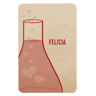 Whimsical Beaker Premium Magnet, rot Magnet