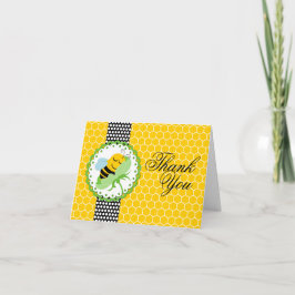 Whimsical Bee Baby Dusche Vielen Dank Dankeskarte