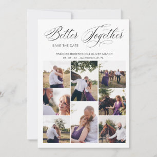 Whimsical Better Together Quote 8 Wedding Fotos Save The Date