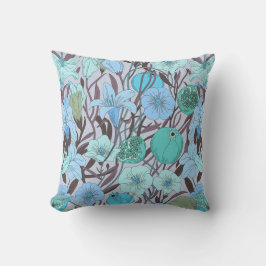 Whimsical Bible Flowers – Doodle Pattern Kissen