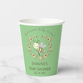 Whimsical Bienenwüstendusche Pappbecher