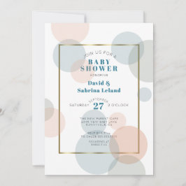 Whimsical Big Confetti Gender Neutral Baby Dusche Einladung