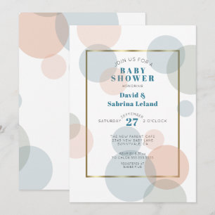 Whimsical Big Confetti Gender Neutral Baby Dusche Einladung
