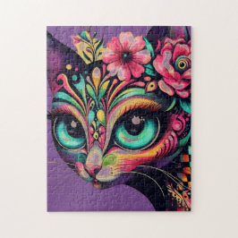 Whimsical Big Eye Retro Diva Kat Kitty