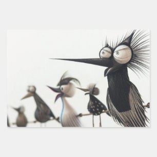 Whimsical Bird Skulpturen Dekoupage Geschenkpapier Set