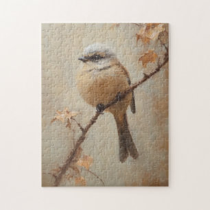 Whimsical Bird Watercolor Cottage
